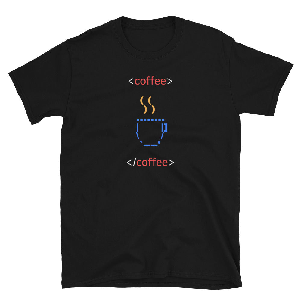 Coffee Ascii Art Developer Humor T-Shirt