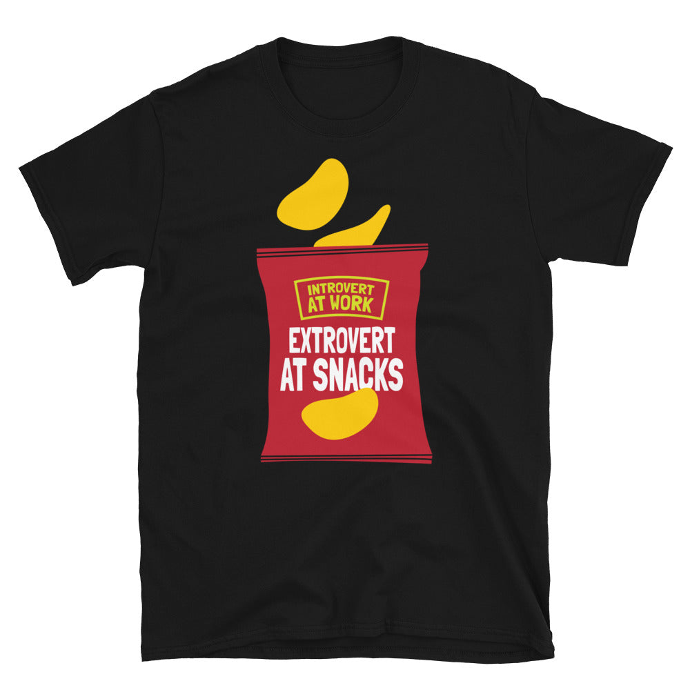 Introvert At Work, Extrovert At Snacks T-Shirt