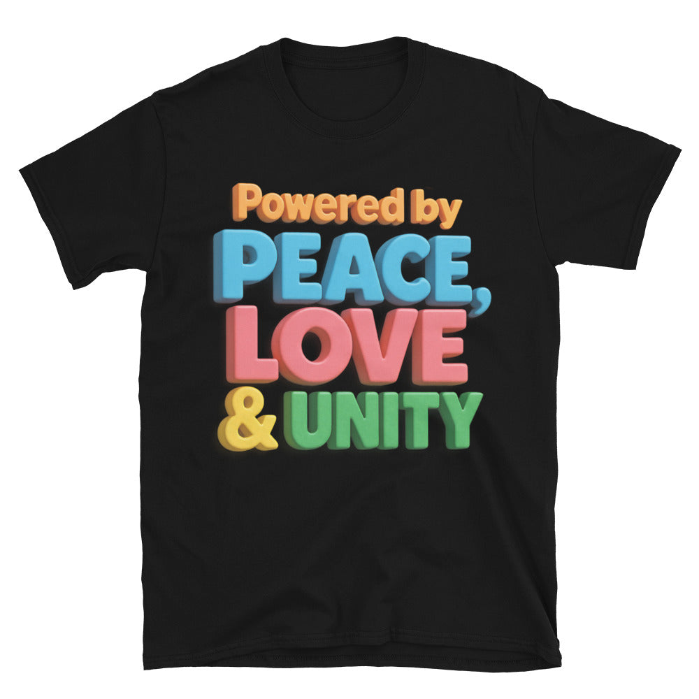 Powered By Peace, Love & Unity T-Shirt