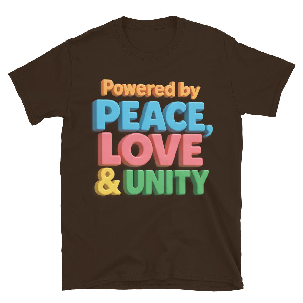 Powered By Peace, Love & Unity T-Shirt
