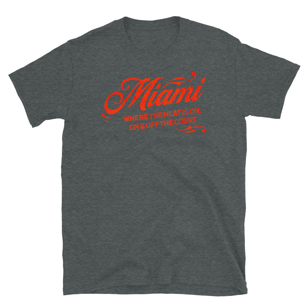 Miami Where The Heat Is On Basketball T-Shirt