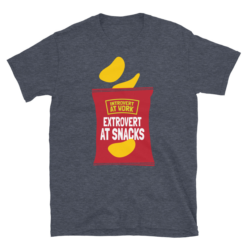 Introvert At Work, Extrovert At Snacks T-Shirt