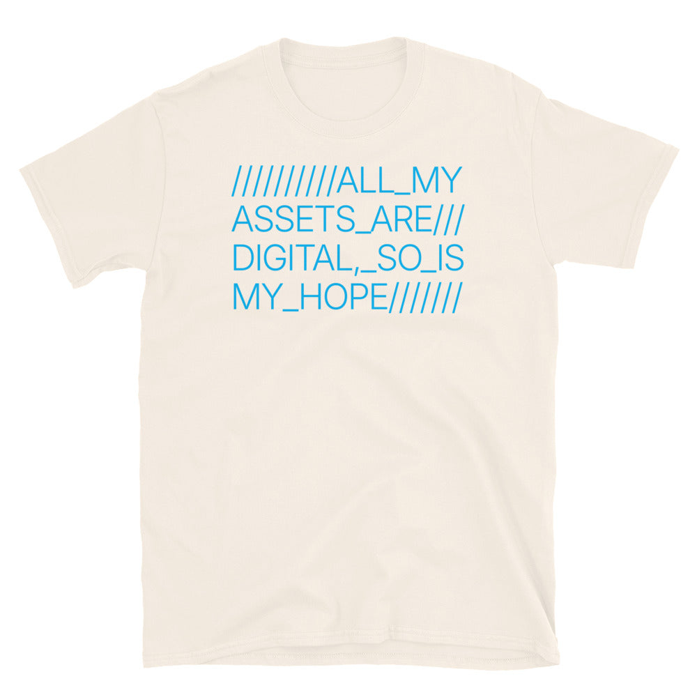 All My Assets Are Digital, So Is My Hope T-Shirt