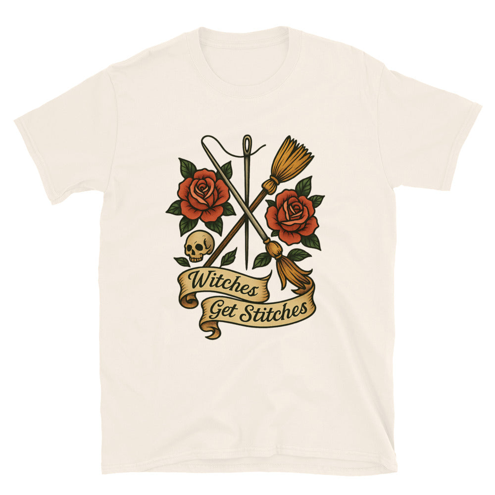 Witches Get Stitches T-Shirt Style002