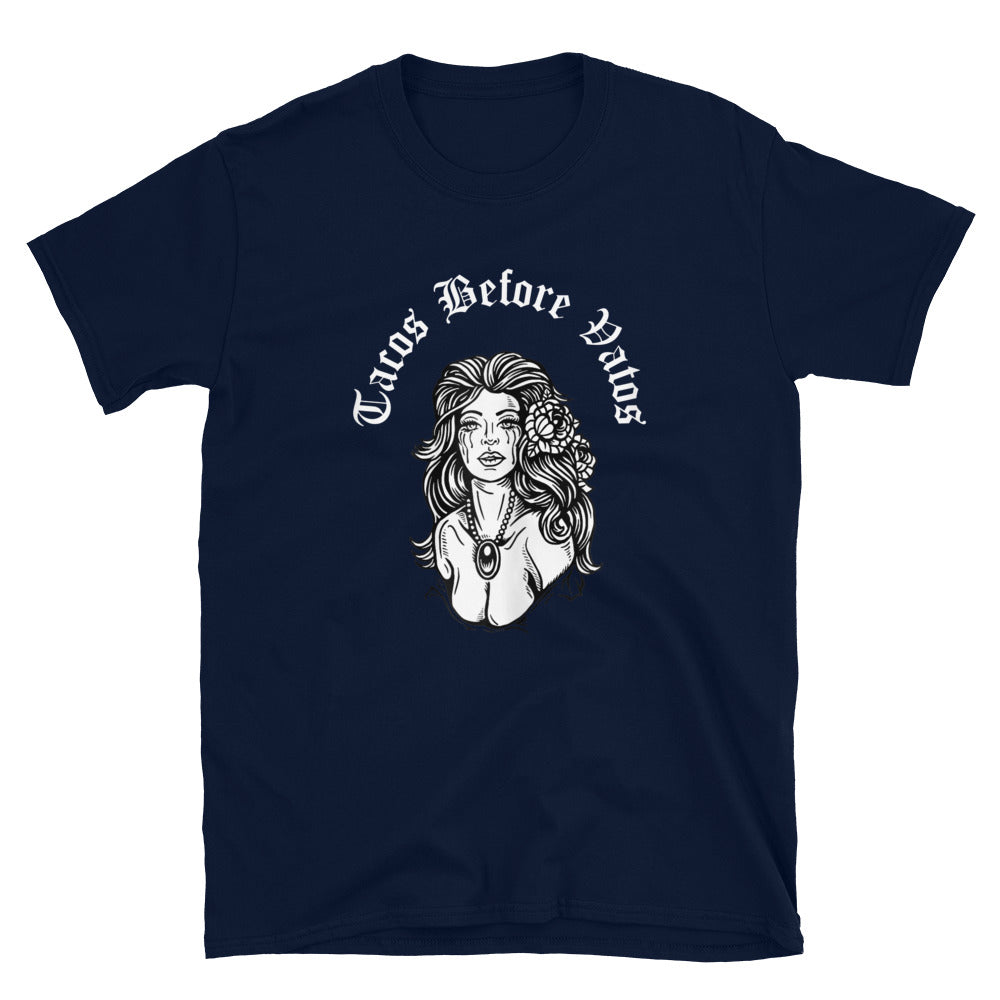 Tacos Before Vatos Unisex T-Shirt Style001
