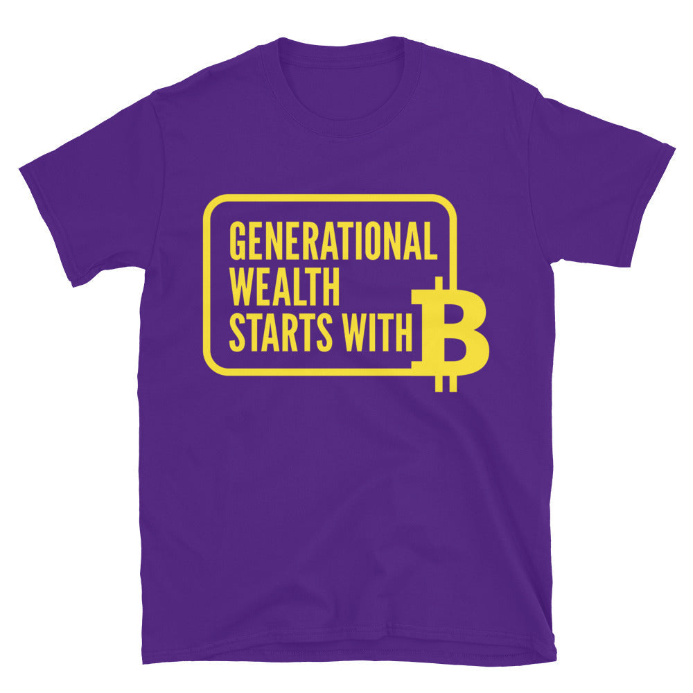 Generational Wealth Starts with Ã¢â€šÂ¿ T-Shirt
