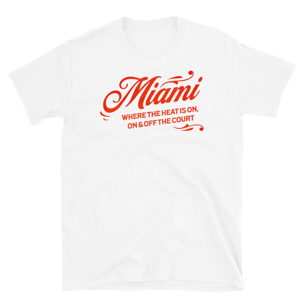 Miami Where The Heat Is On Basketball T-Shirt