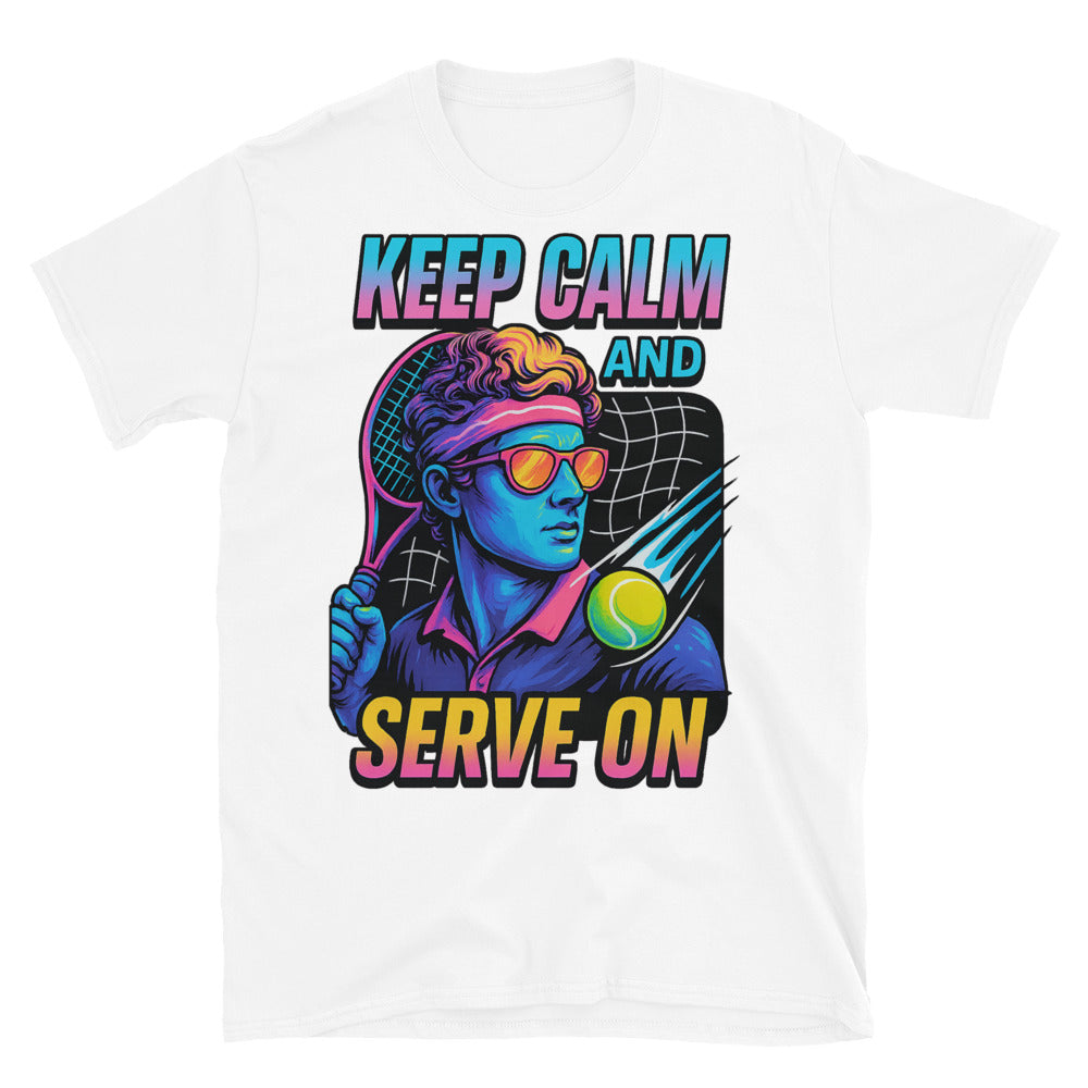 Keep Calm And Serve On (Tennis Edition) T-Shirt