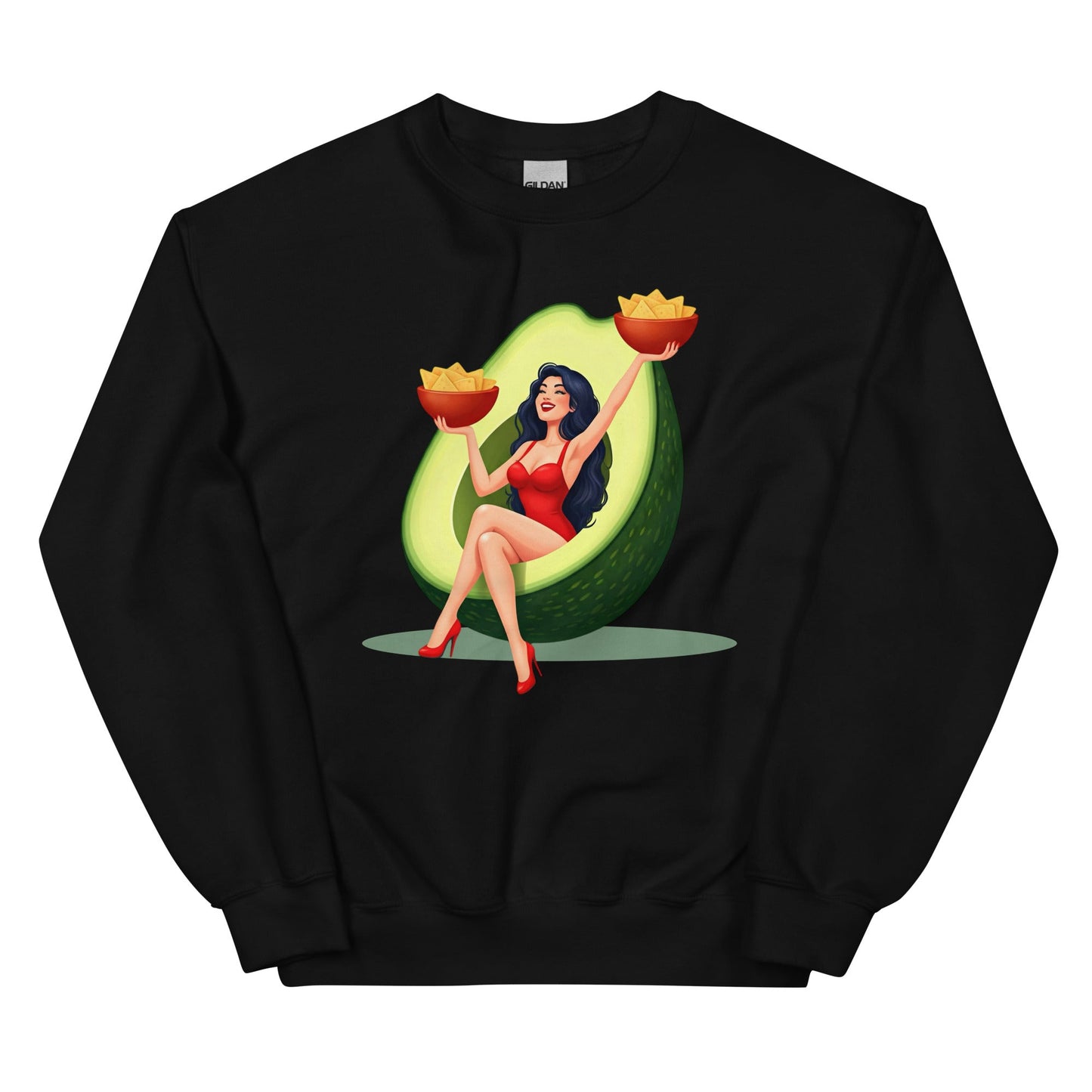Chingona Chilling with Avocado Unisex Sweatshirt