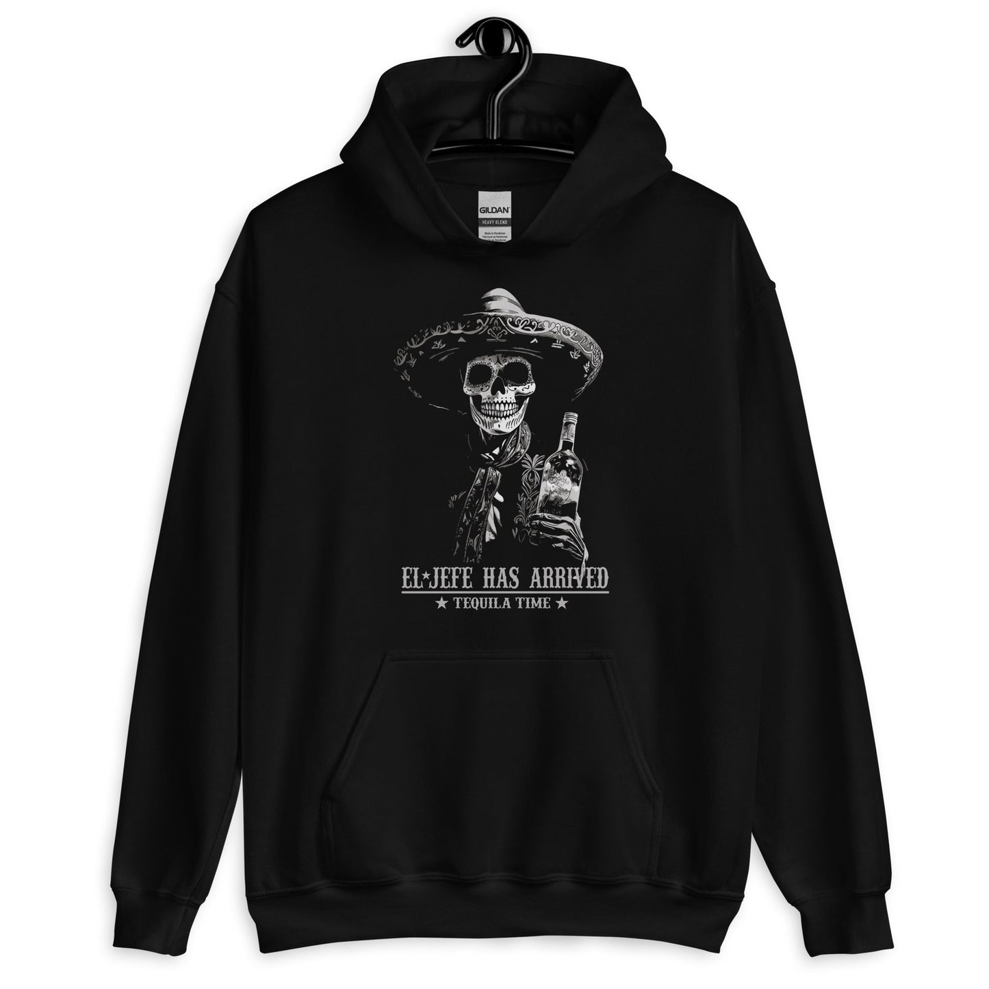 El Jefe Has Arrived Tequila Time Unisex Hoodie for Latinos