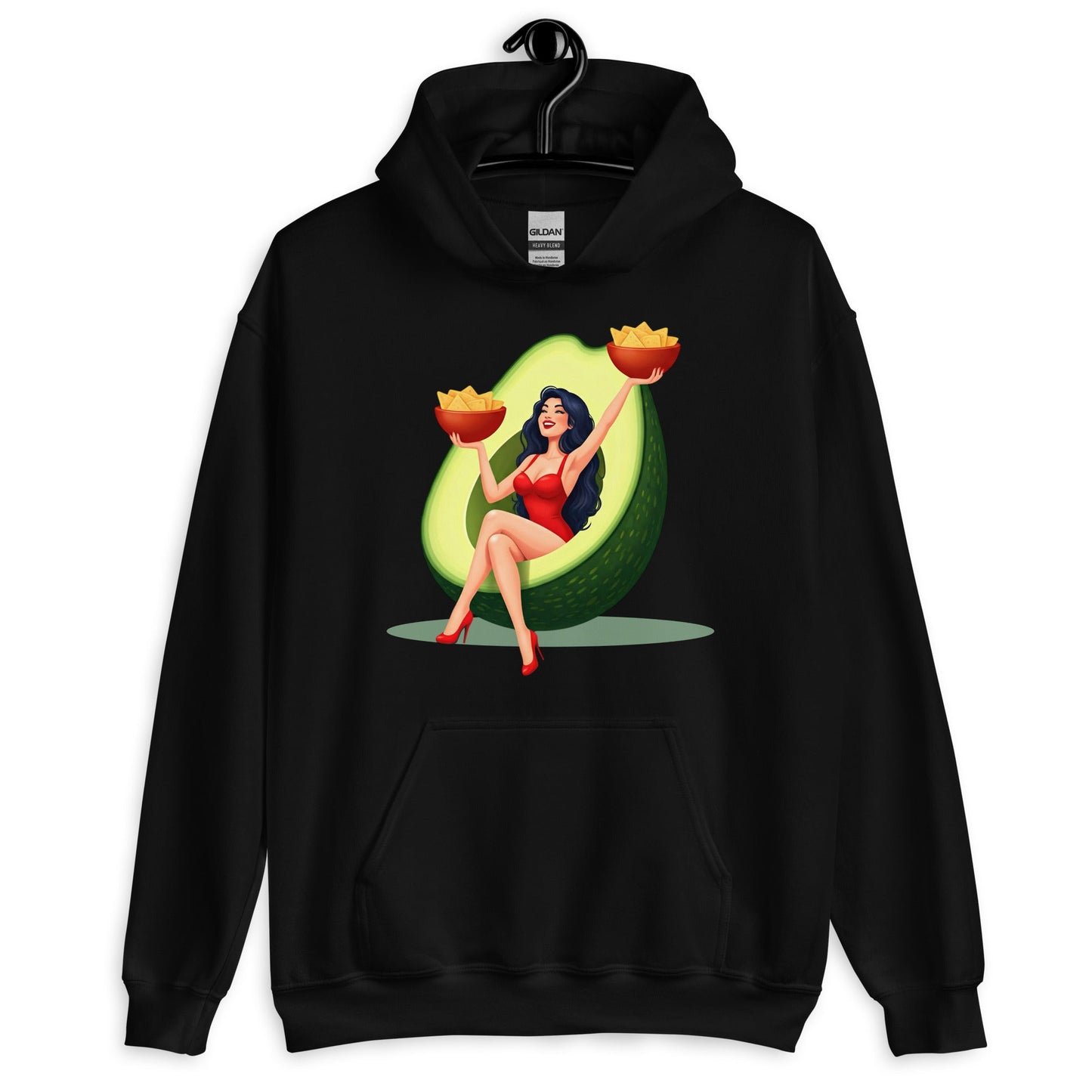 Chingona Chilling with Avocado Unisex Hoodie