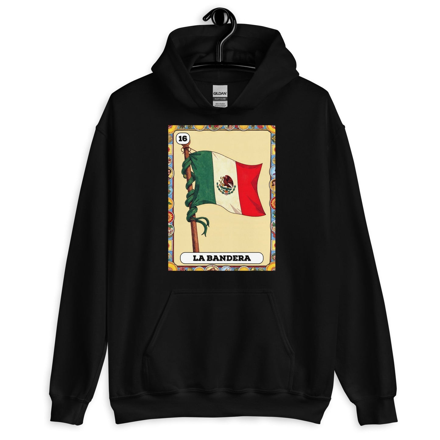 La Bandera Mexican Loteria Hoodie