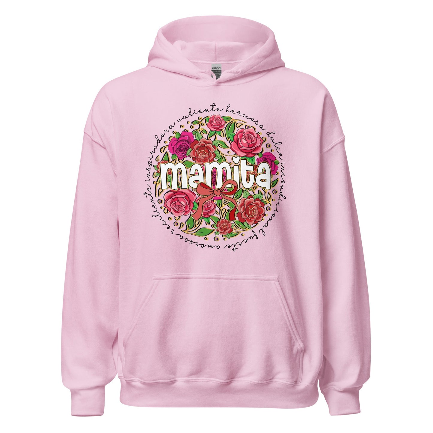 Mamita Floral Definition Hoodie for Latina Moms