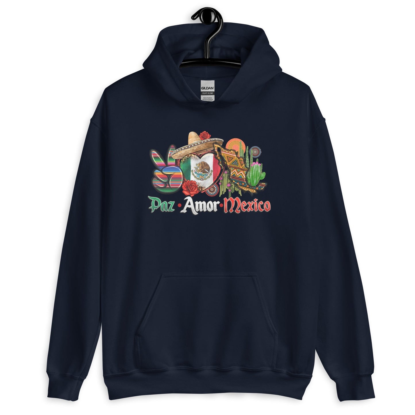 Paz Amor Mexico Latino Hoodie