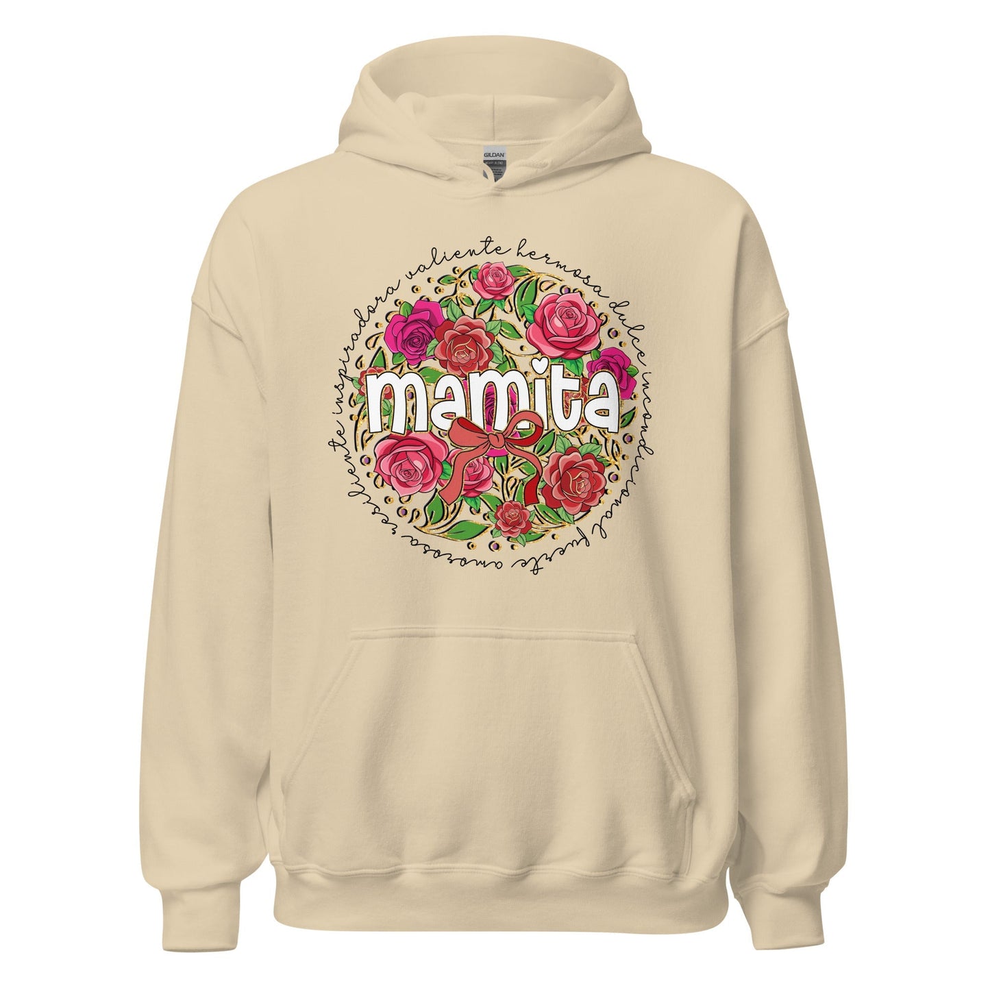 Mamita Floral Definition Hoodie for Latina Moms