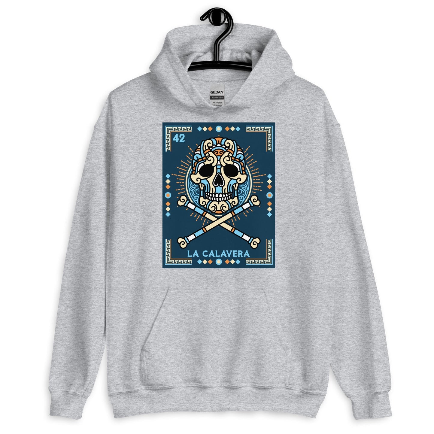 La Calavera Mexican Loteria Hoodie