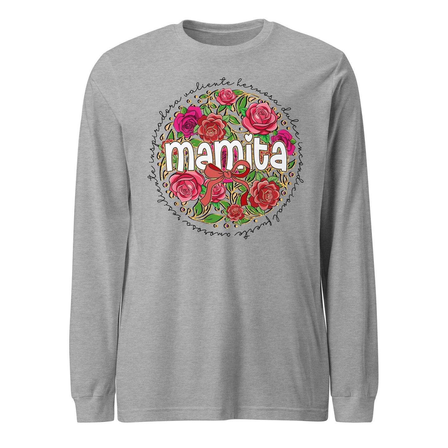 Mamita Floral Definition Long Sleeve T-Shirt for Latina Moms
