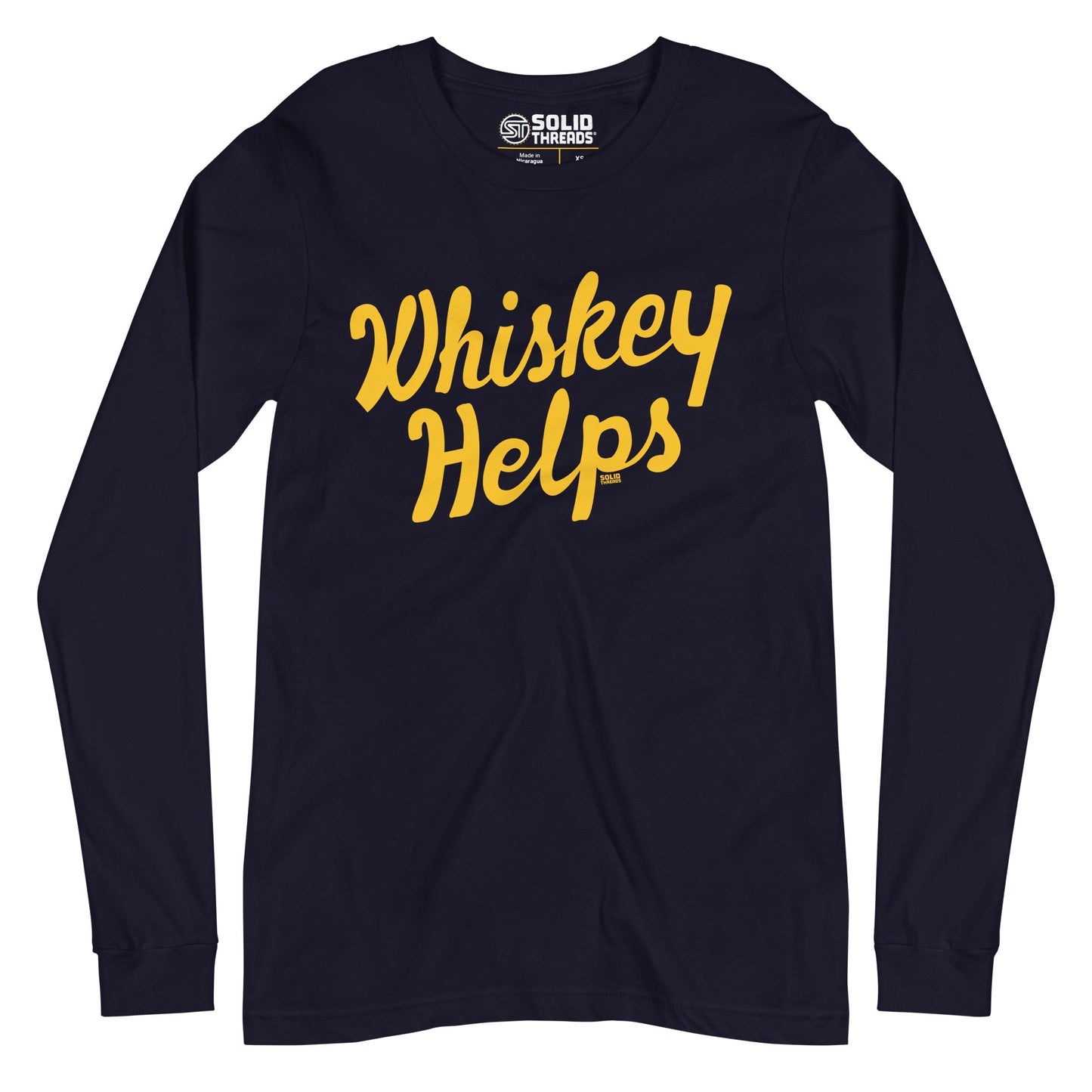 Whiskey Helps Long Sleeve T-Shirt