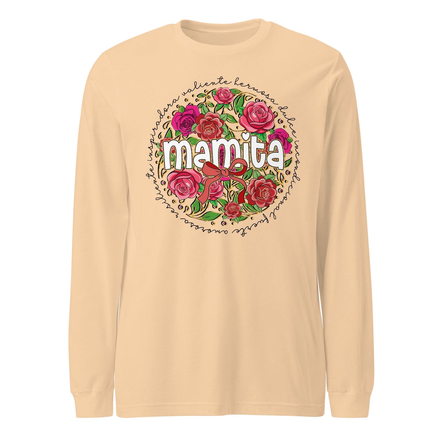 Mamita Floral Definition Long Sleeve T-Shirt for Latina Moms