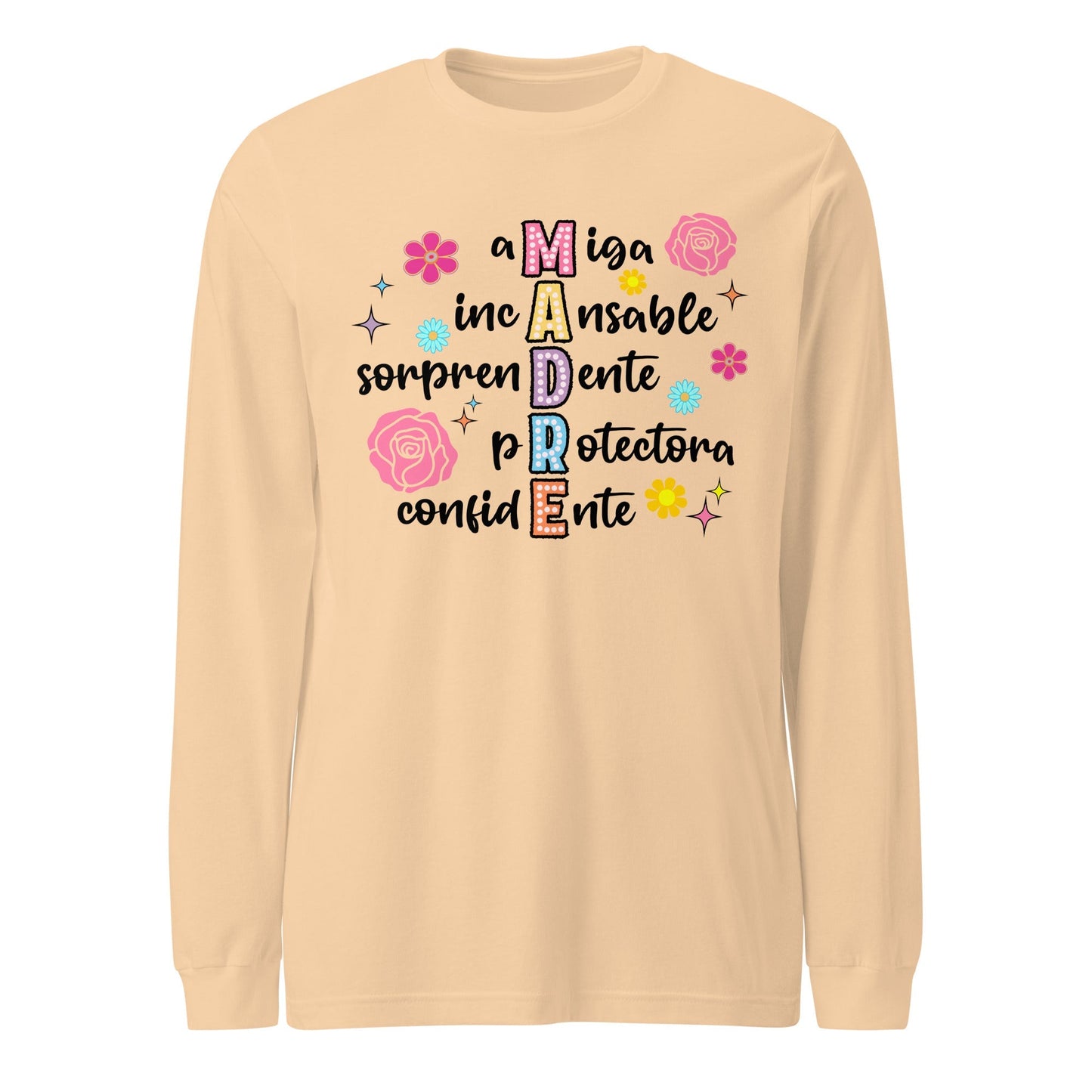 Madre Definition Long Sleeve Tee for Latina Moms