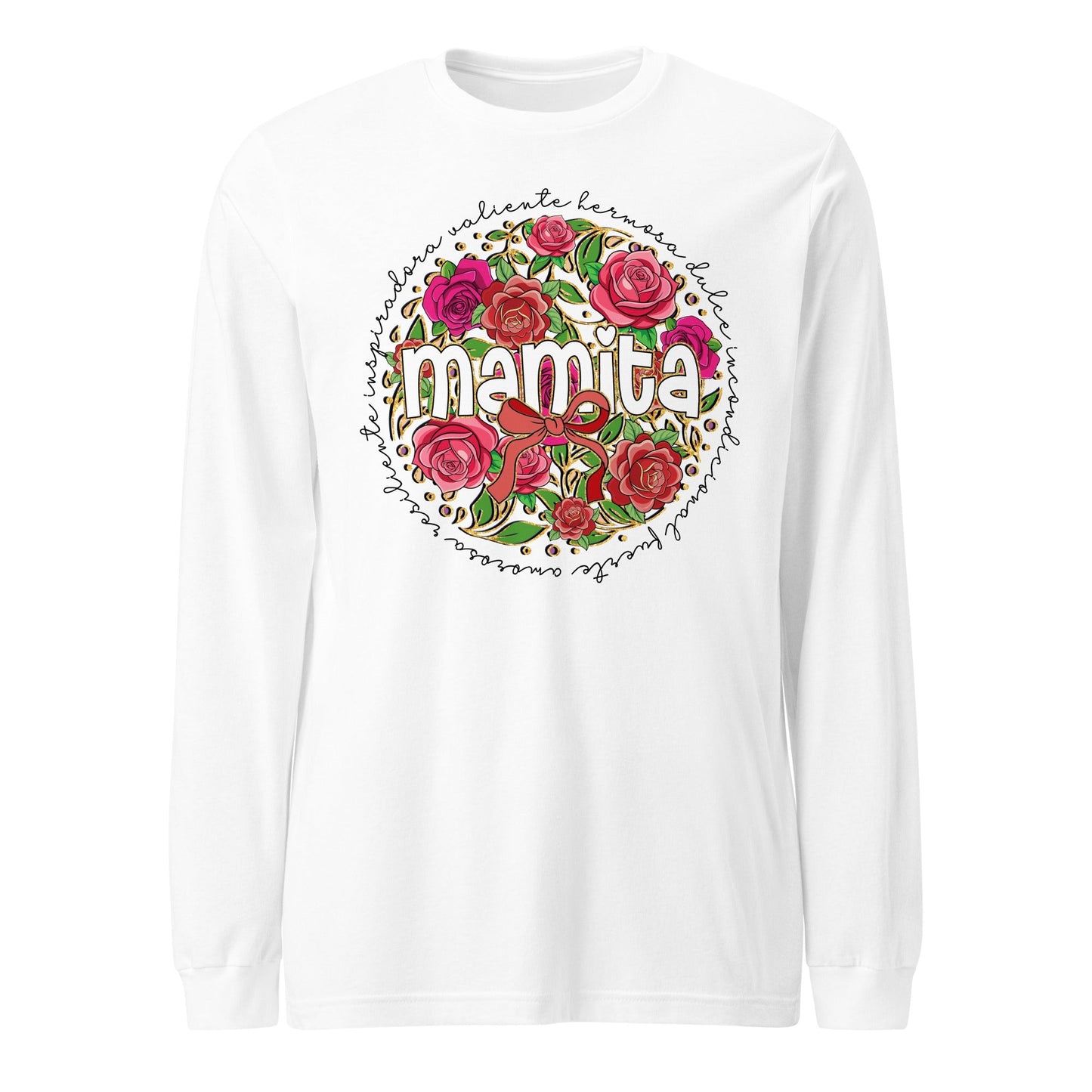 Mamita Floral Definition Long Sleeve T-Shirt for Latina Moms