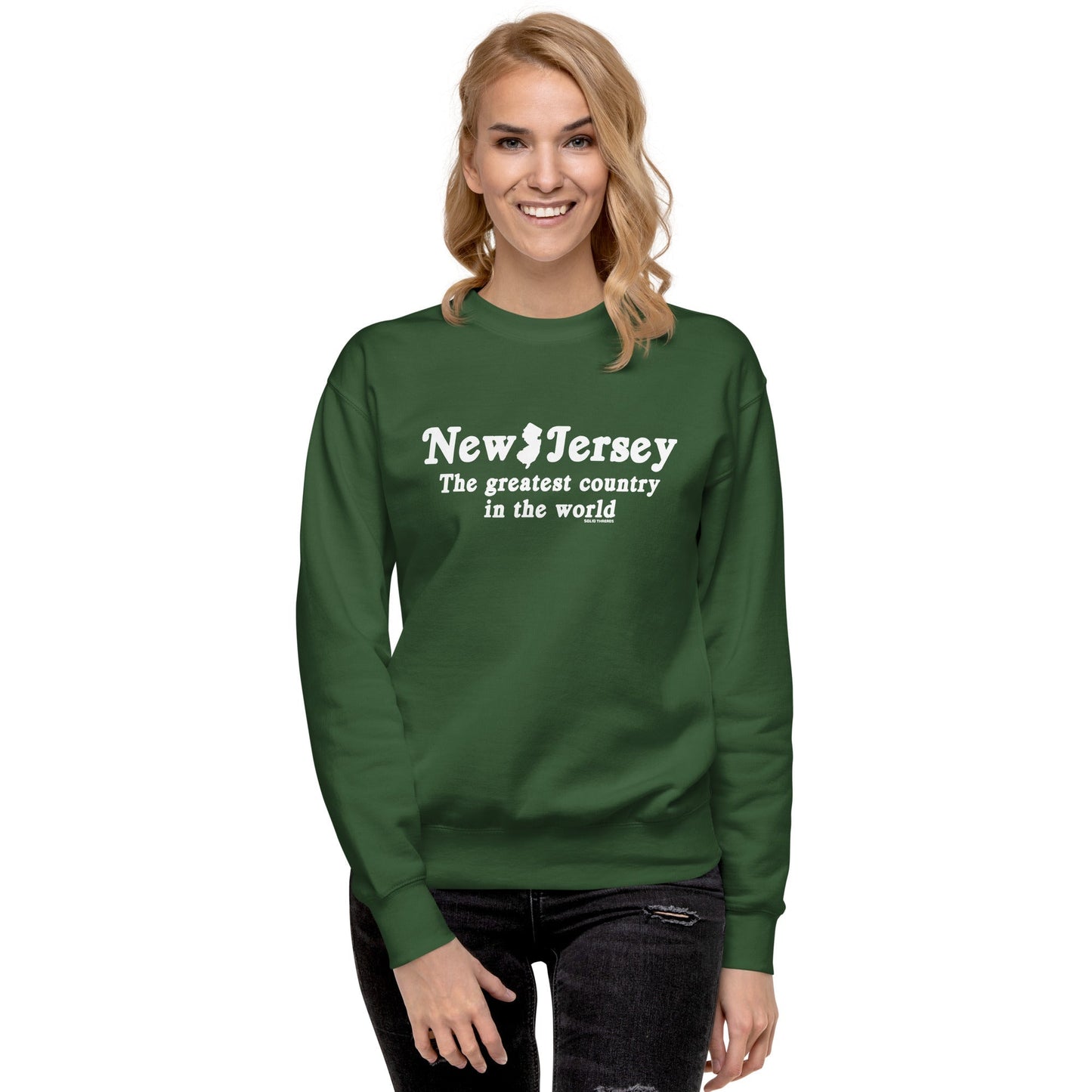 New Jersey The Greatest Country In The World Classic Fleece Sweatshirt