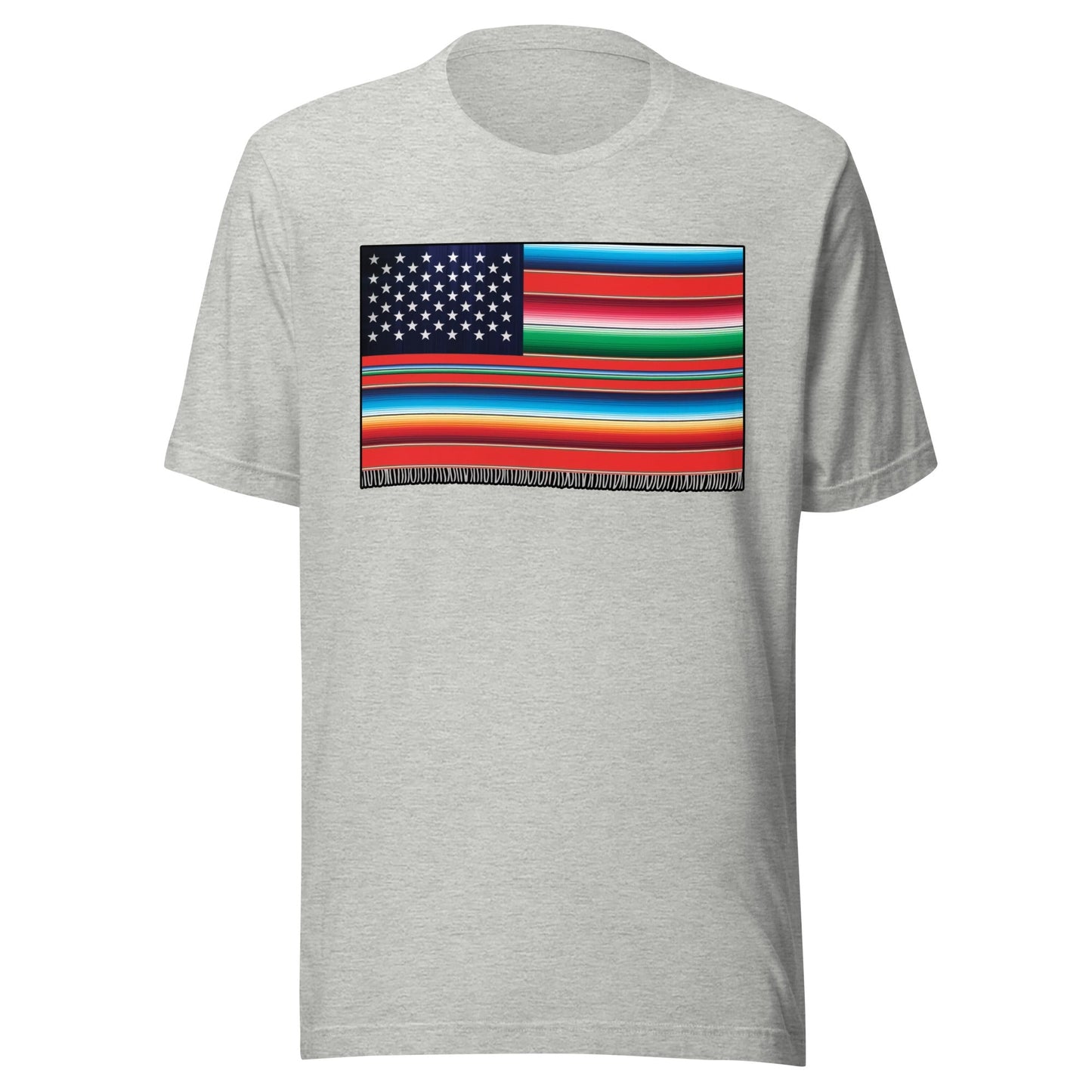 Cross Cultured Serape American Flag Unisex T-Shirt Premium