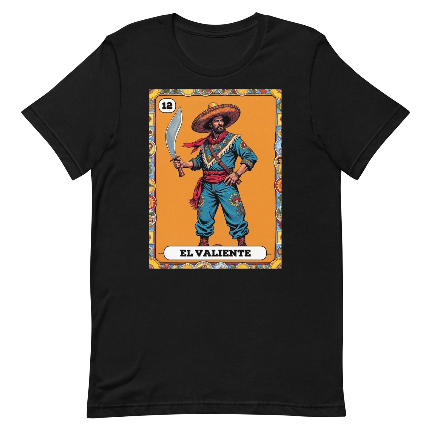 El Valiente Mexican Loteria T-Shirt
