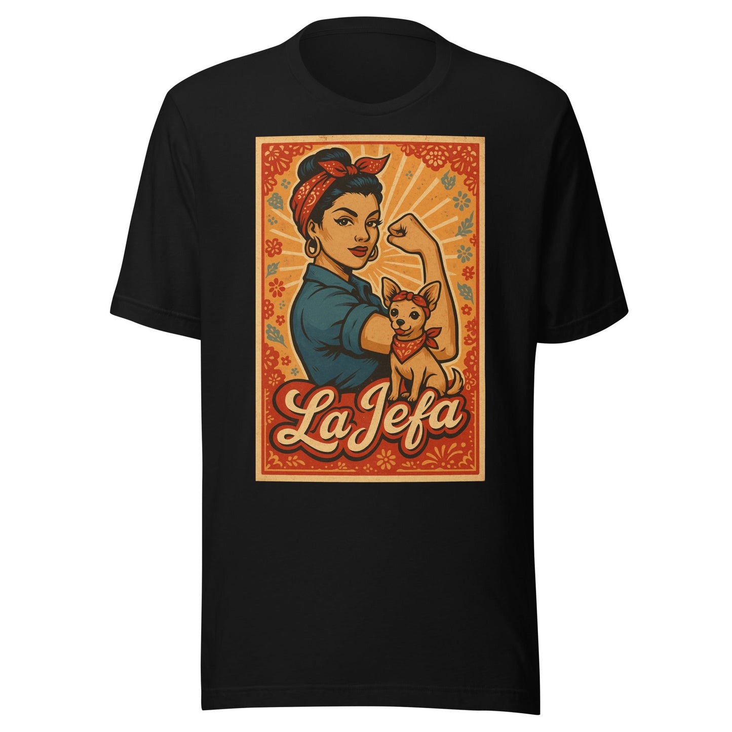La Jefa LoterÃ­a Tee Chingona Style, Old School Feel