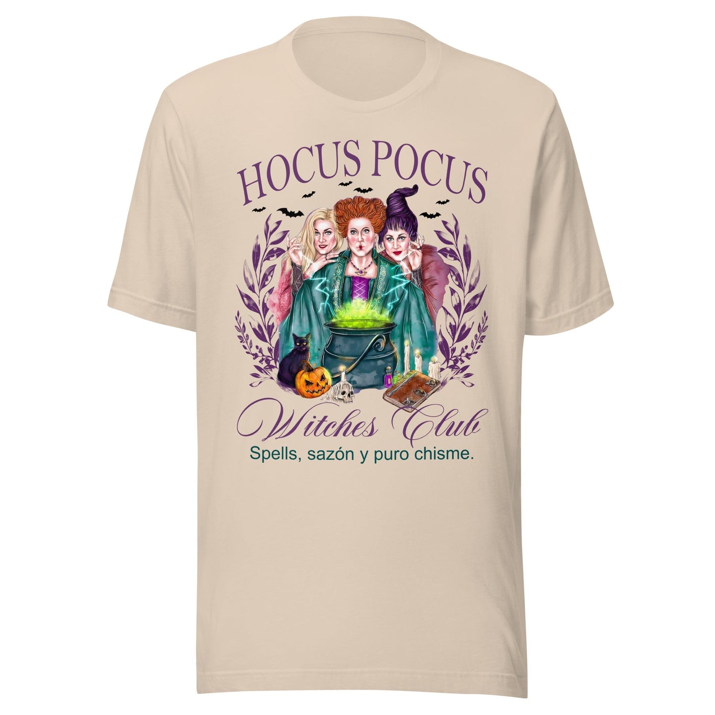 Hocus Pocus Witches Club T-Shirt - Spanglish Latina Witch Vibes Tee