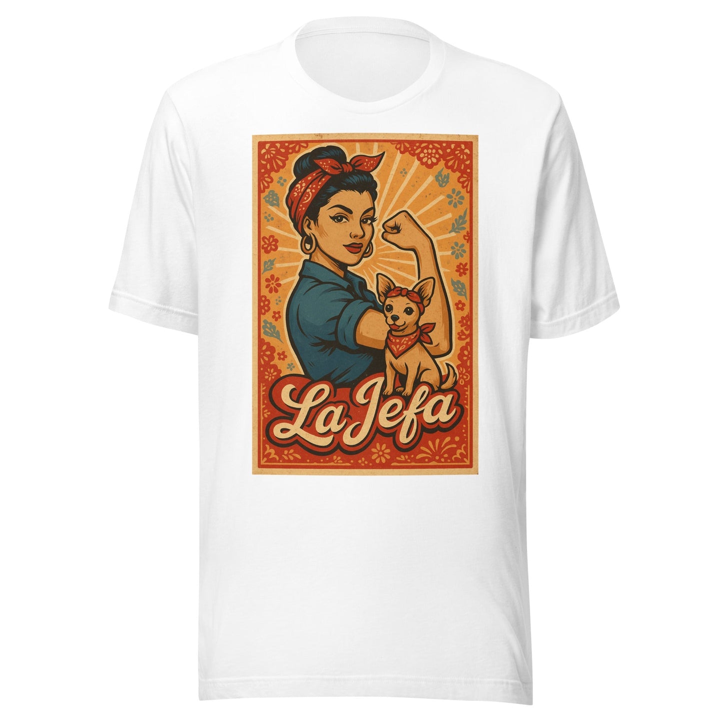 La Jefa LoterÃ­a Tee Chingona Style, Old School Feel