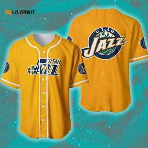 Utah Jazz Baseball Jersey For Fans Gift for Men Dad - lylyprint.com