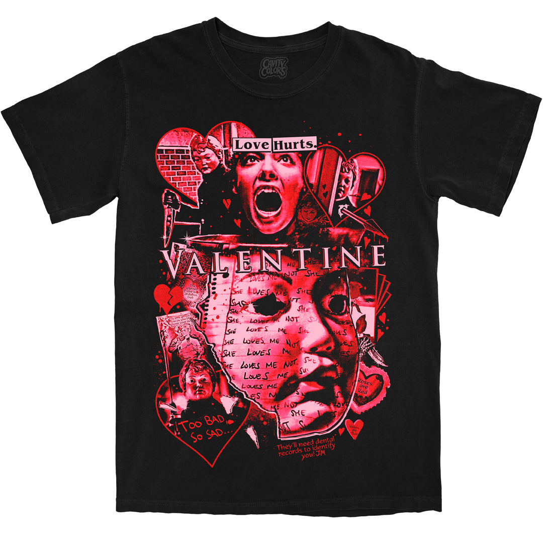 VALENTINE: LOVE HURTS - T-SHIRT (COMFORT COLORS)