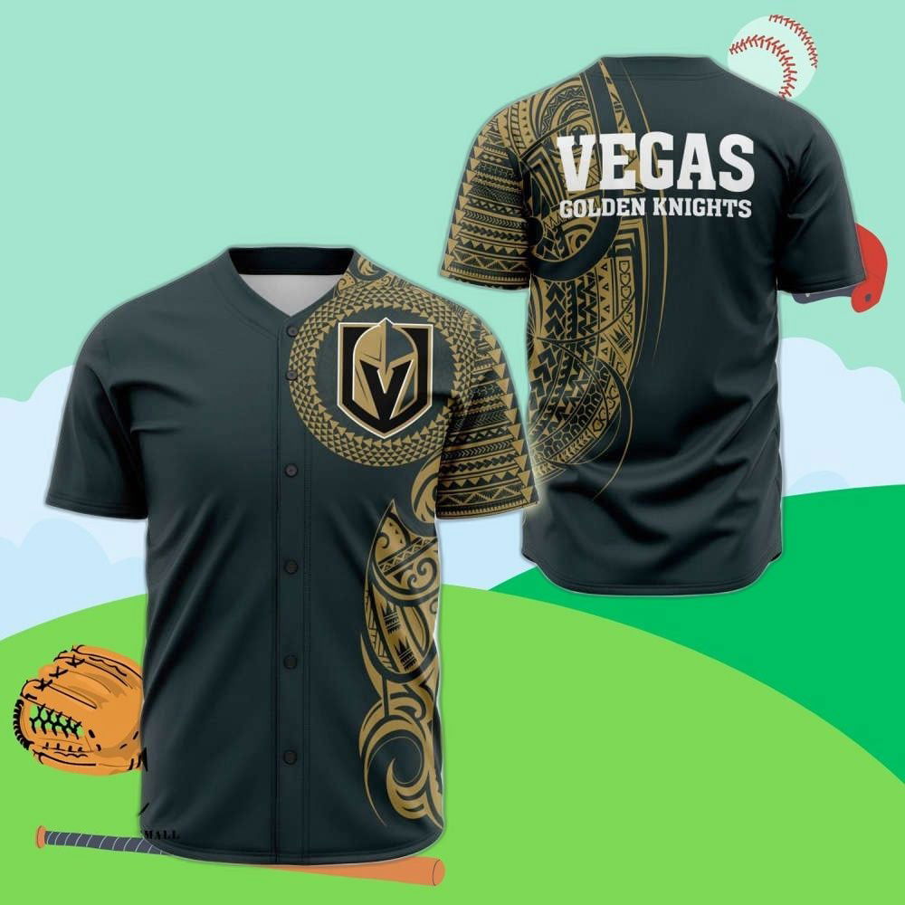 Vegas Golden Knights Baseball Jersey Custom For Fans BJ0123 - lylyprint.com
