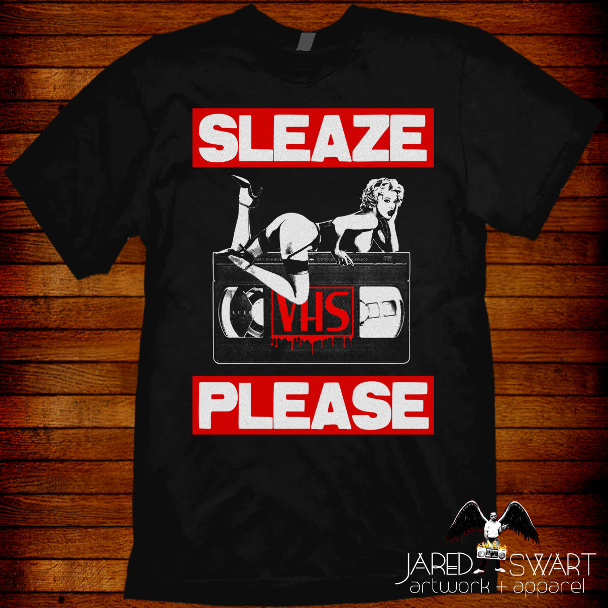 VHS Sleaze Please T-shirt