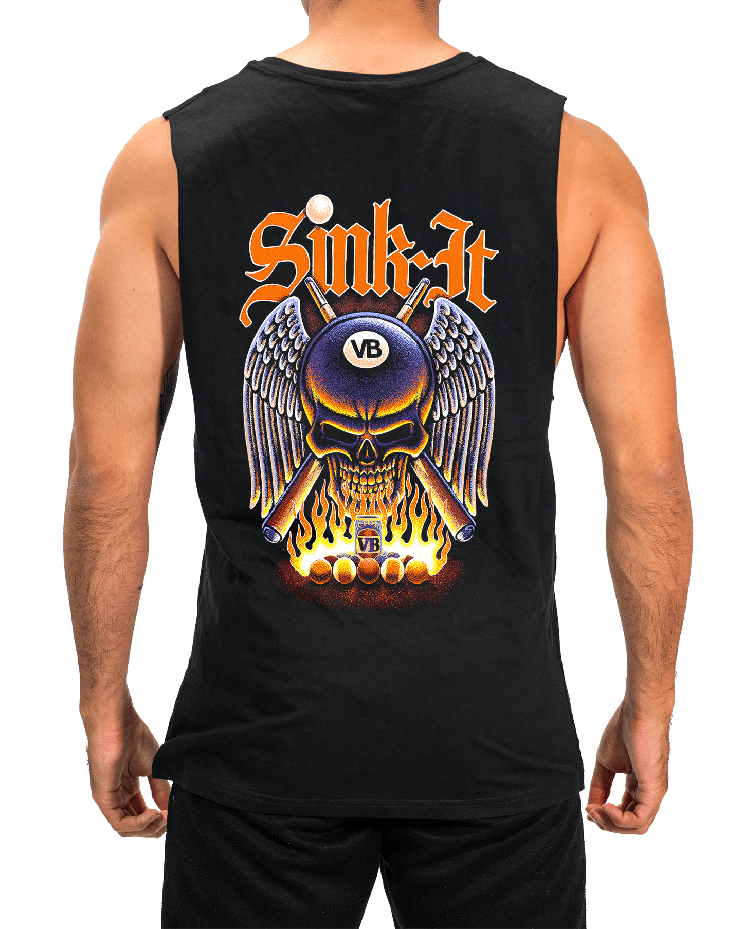 Sink It Muscle Tee Black