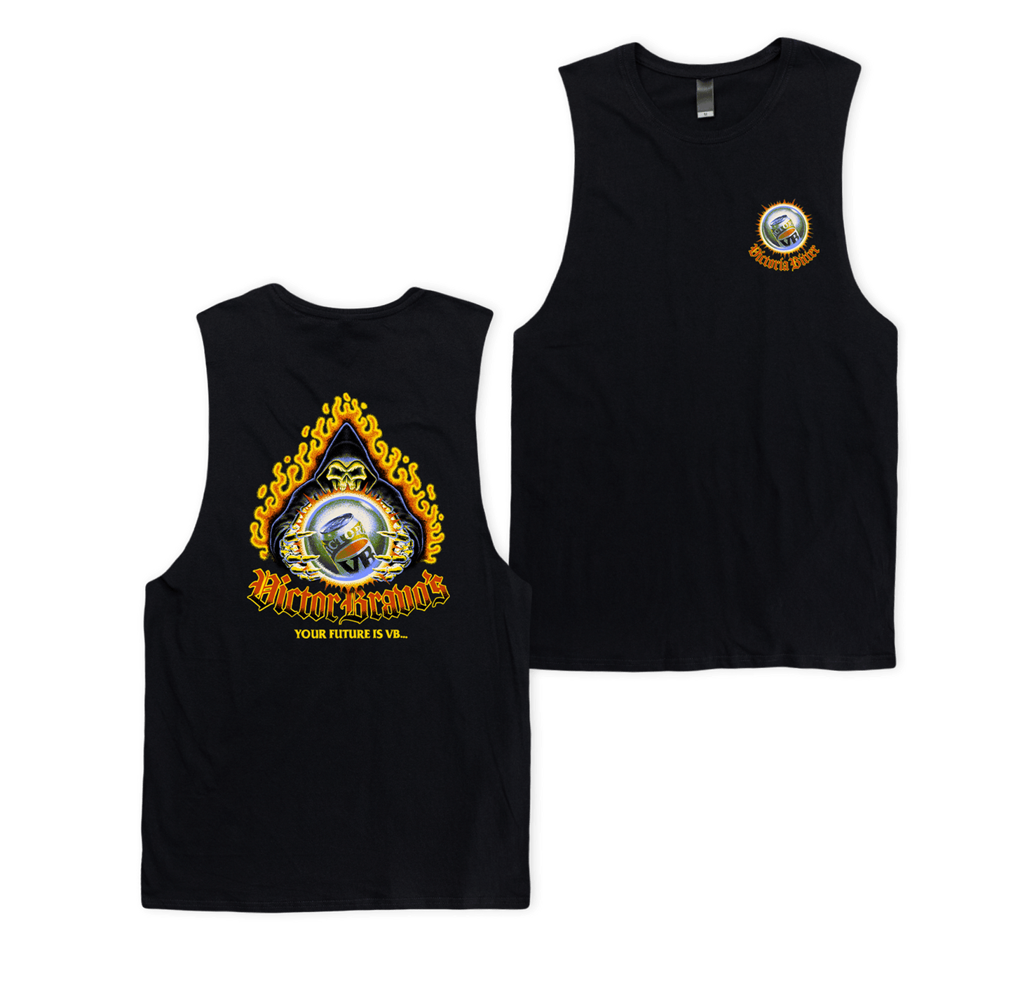 VB Fortune Muscle Tee Black
