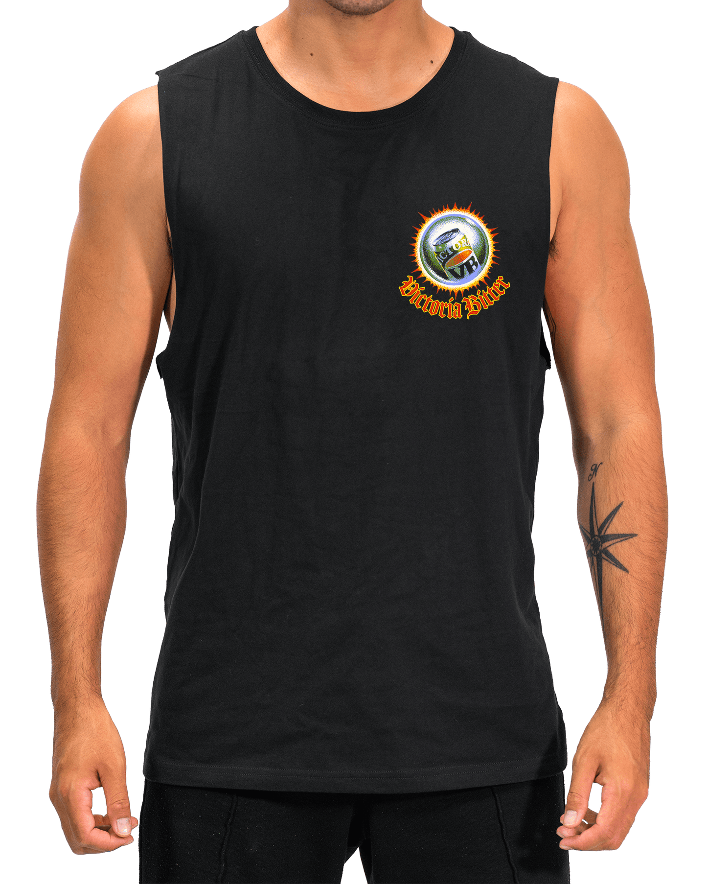 VB Fortune Muscle Tee Black