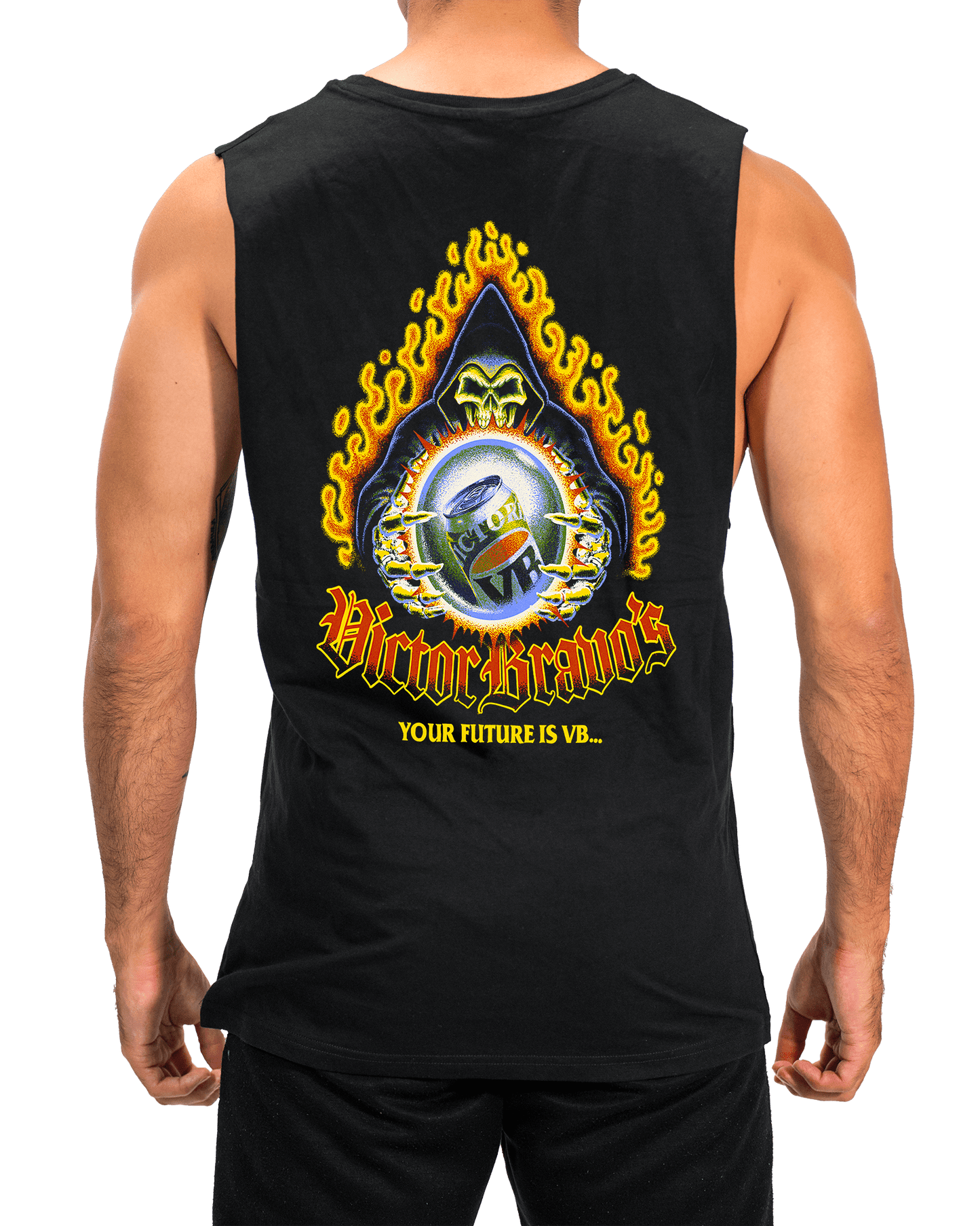 VB Fortune Muscle Tee Black