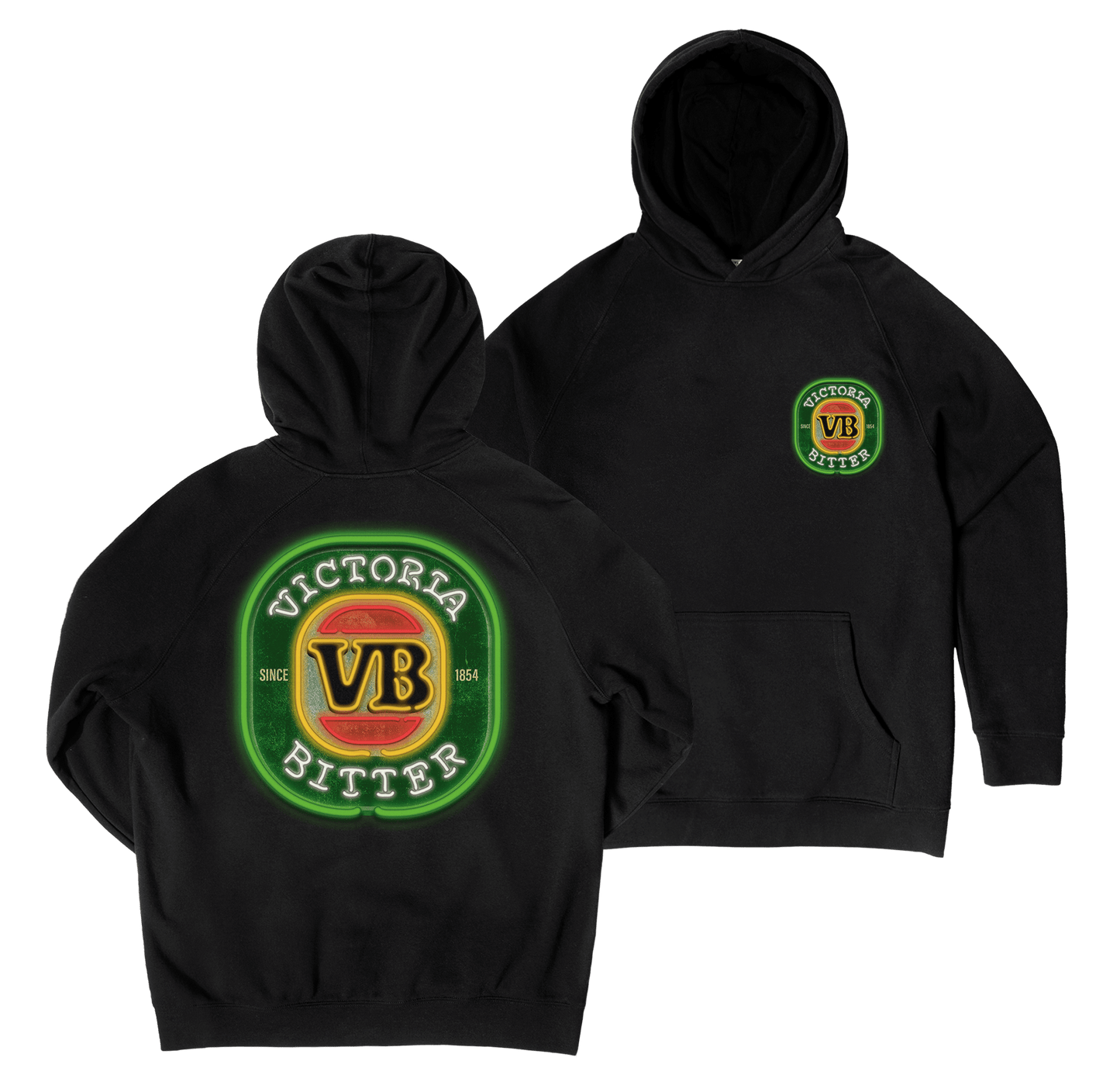 VB Neon Hoodie Black