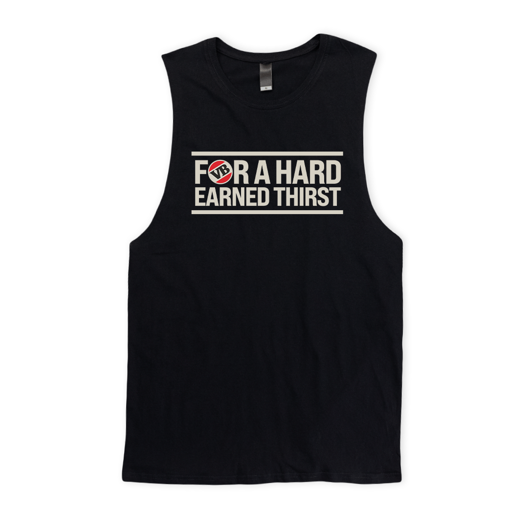 VB Slogan Muscle Tee Black