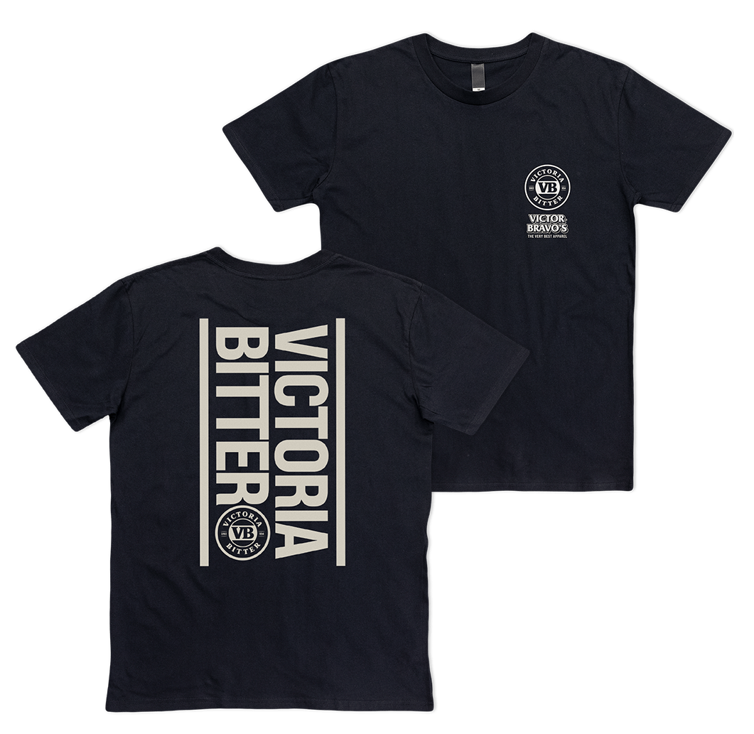VB Stacked Tee Black