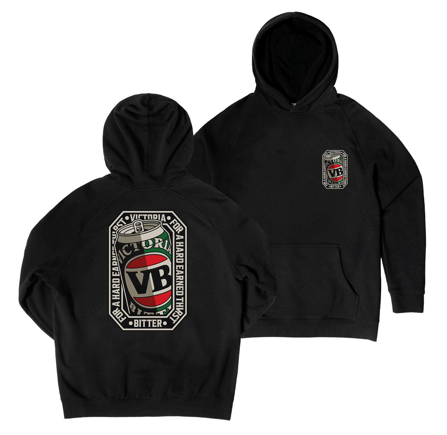 VB Stitch Up Hoodie Black