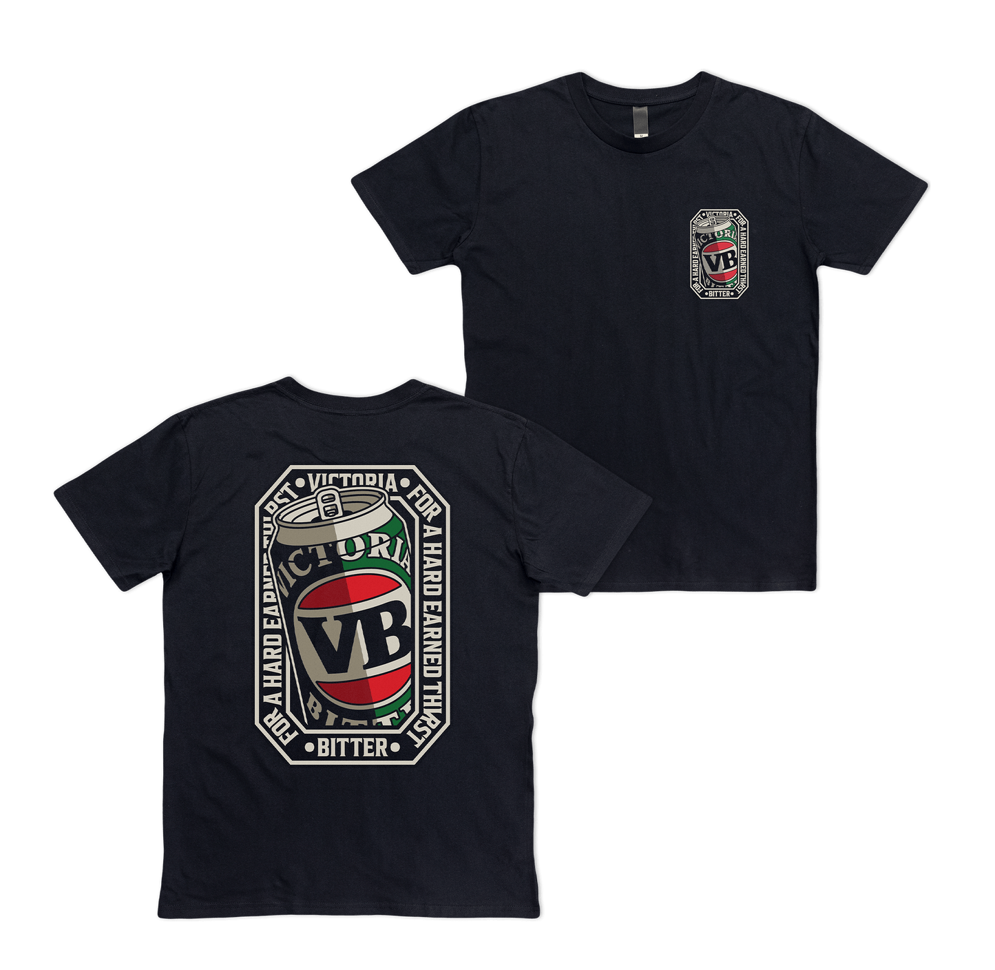 VB Stitch Up Tee Black