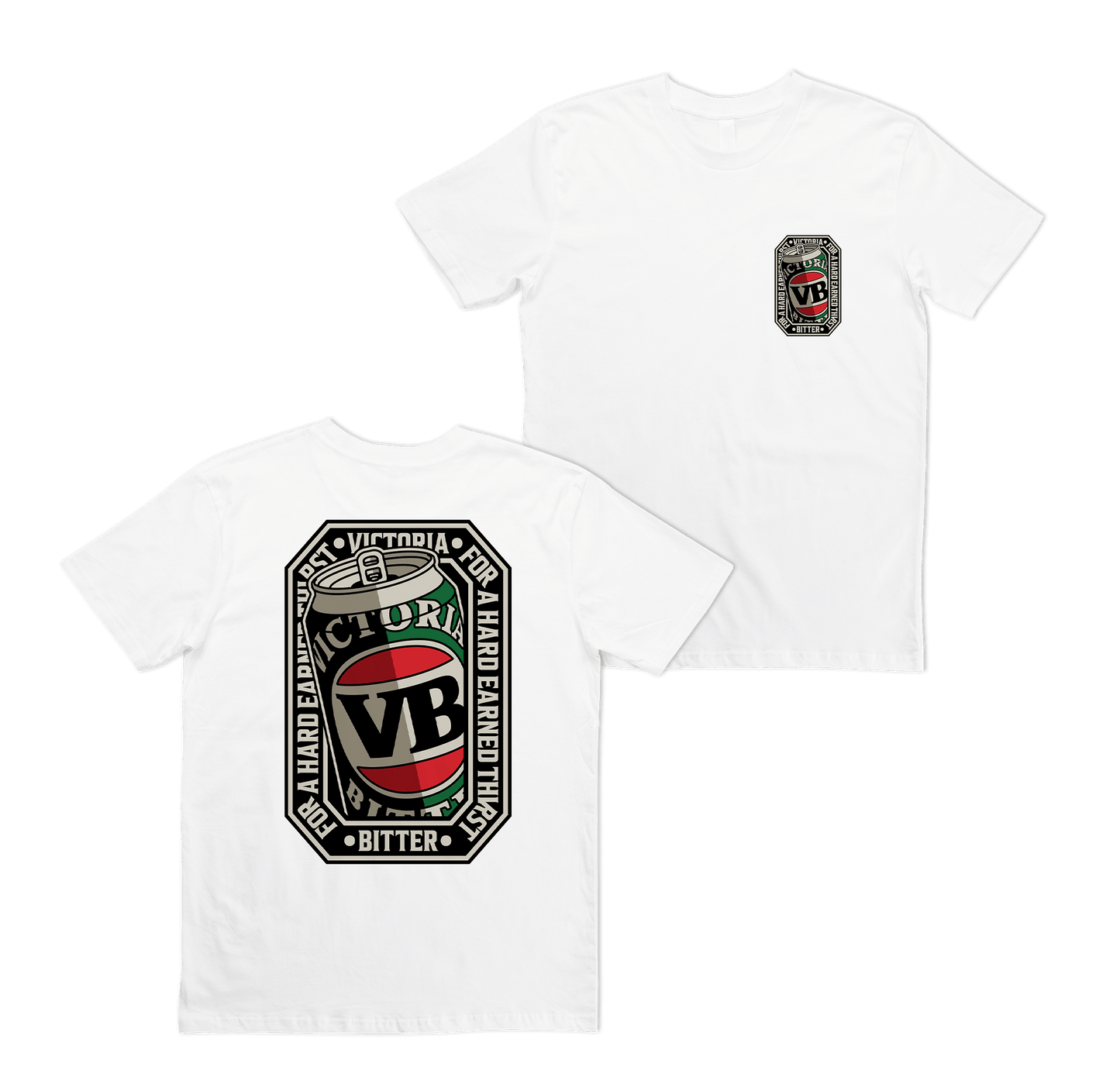 VB Stitch Up Tee White