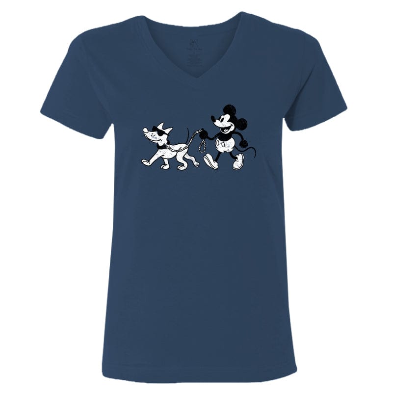 Walking Willie - Ladies T-Shirt V-Neck