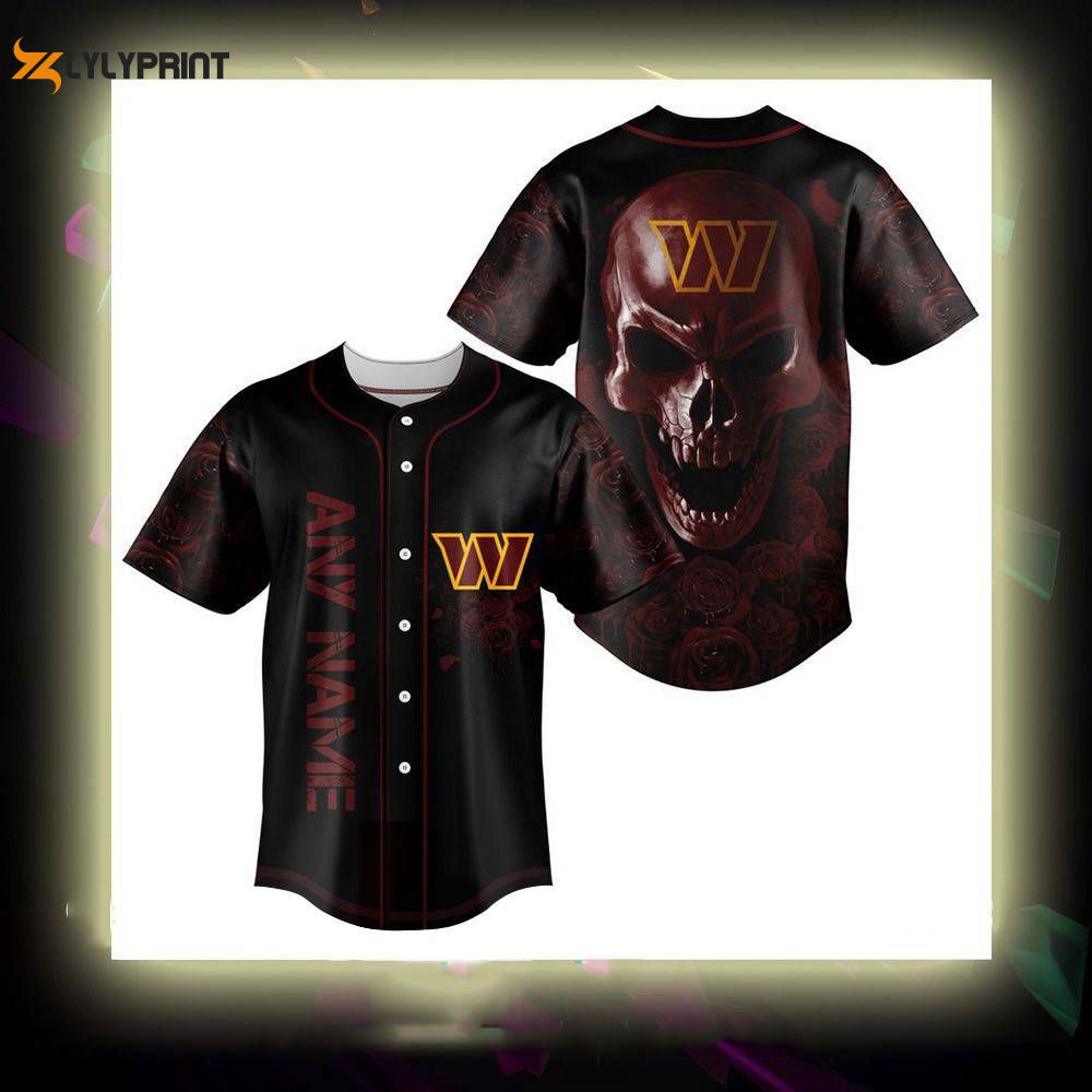 Washington Commanders Personalized Baseball Jersey - lylyprint.com