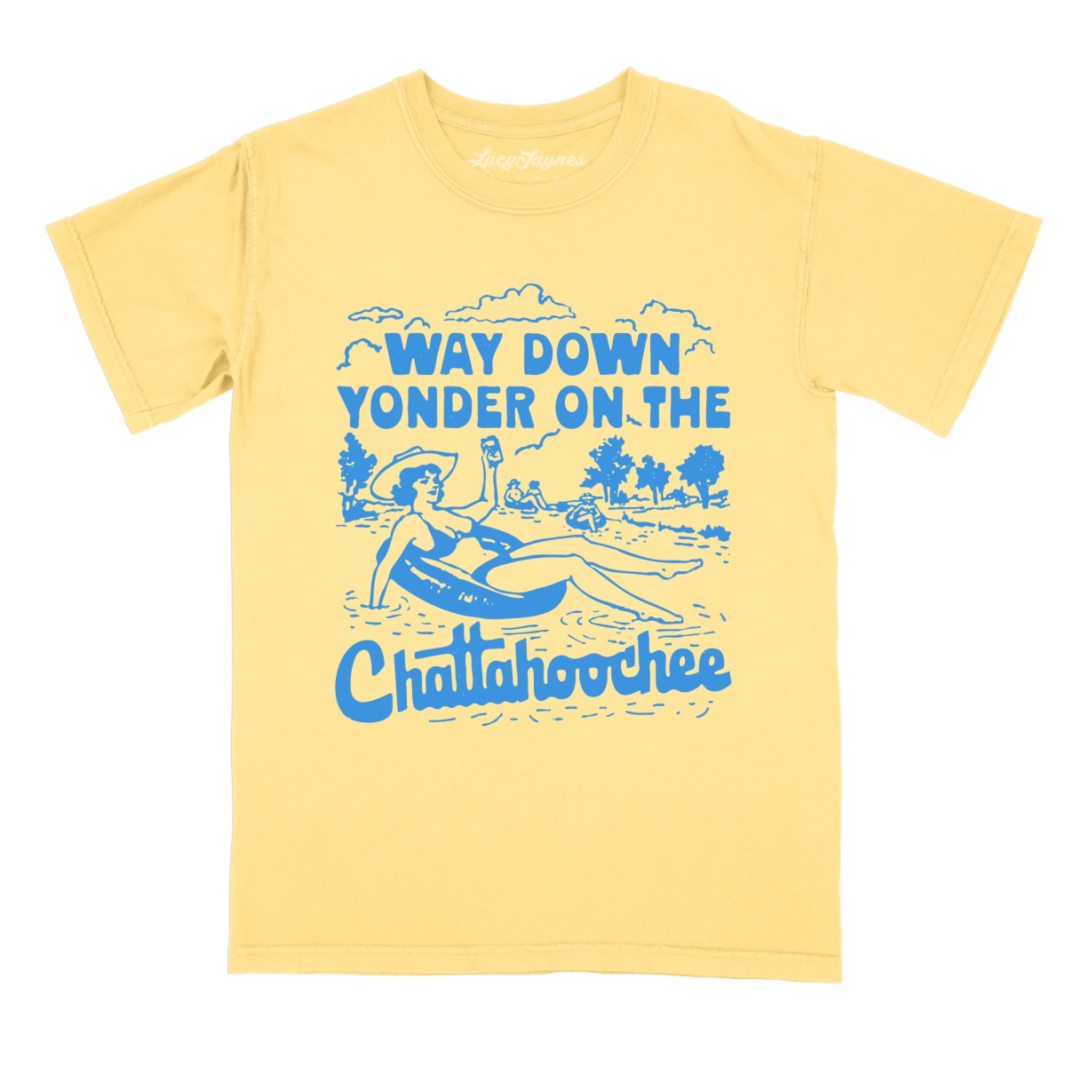 Way Down Yonder On The Chattahoochee - Comfort Colors Tee