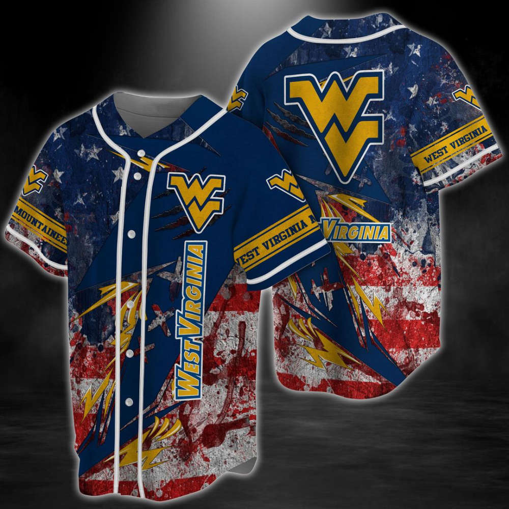 West Virginia Mountaineers Baseball Jersey Gift for Men Women - lylyprint.com