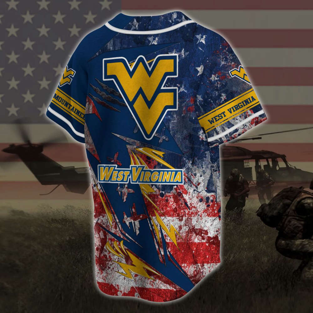 West Virginia Mountaineers Baseball Jersey Gift for Men Women - lylyprint.com